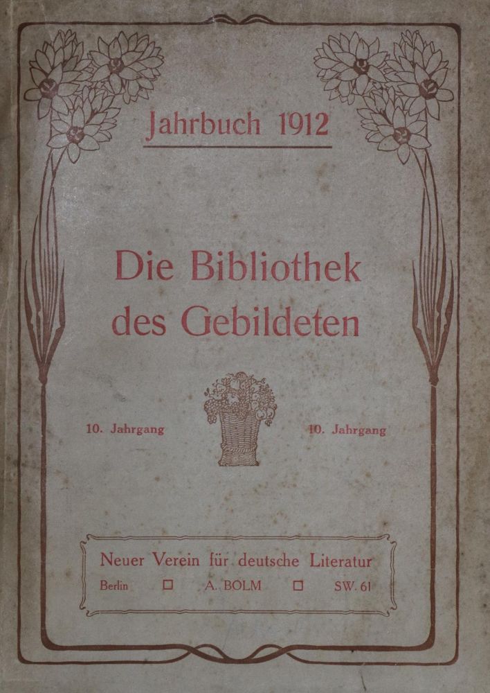 Große Abbildung Nr.1: 128-1739 Sammlung: (Literatur und illustrierte Bücher 20.Jahrhundert - Alte Literatur in modernen Ausgaben)