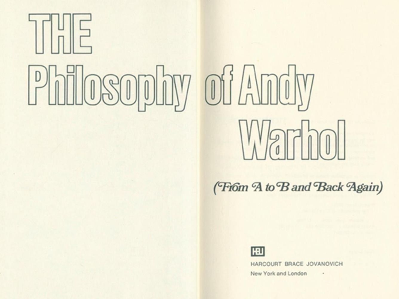 Große Abbildung Nr.1: 128-1777 Warhol,A.: (Literatur und illustrierte Bücher 20.Jahrhundert - Alte Literatur in modernen Ausgaben)