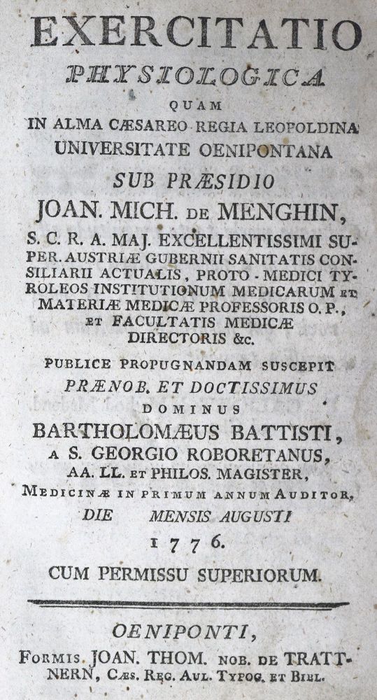 Große Abbildung Nr.1: 128-1829 Battisti,B.: (Medizin)
