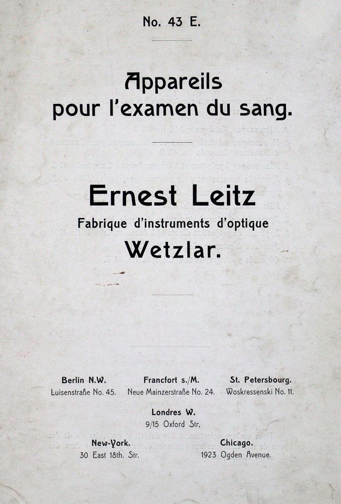 Große Abbildung Nr.1: 128-183 Leitz,E.: (ZZRückgänge Sgl. Prof. Büttner Teil 1 und 2)