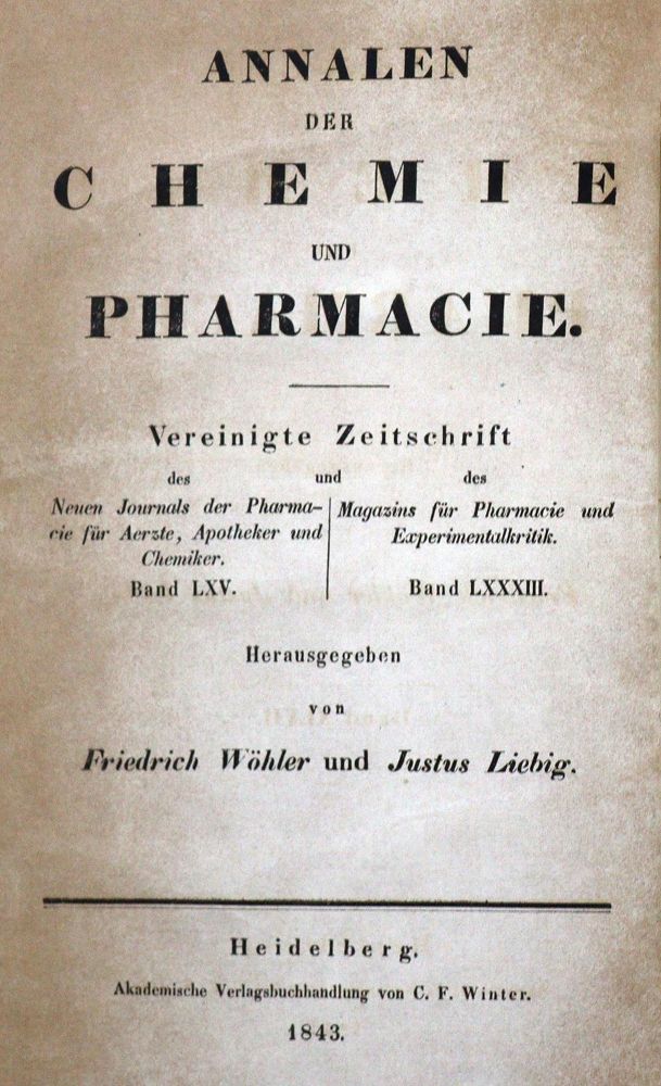 Große Abbildung Nr.32: 128-184 Liebig,J.v.: (ZZRückgänge Sgl. Prof. Büttner Teil 1 und 2)