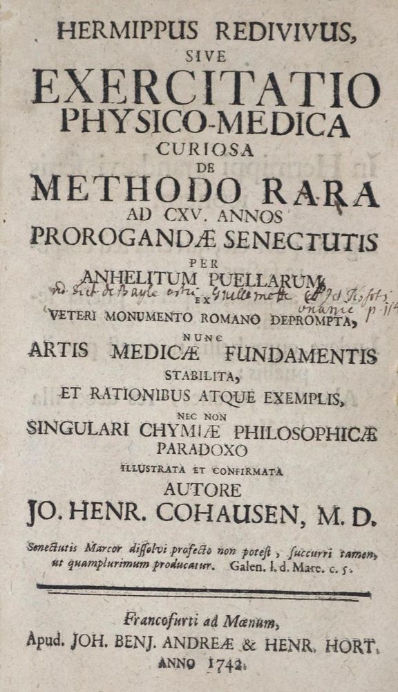 Große Abbildung Nr.3: 128-1840 Cohausen,J.H.: (Medizin)
