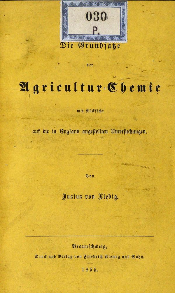 Große Abbildung Nr.1: 128-185 Liebig,J.v.: (ZZRückgänge Sgl. Prof. Büttner Teil 1 und 2)