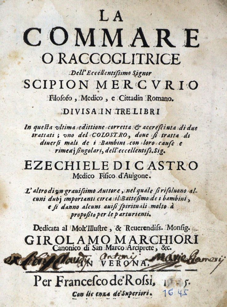 Große Abbildung Nr.1: 128-1851 Mercurio,S.: (Medizin, Gynäkologie)