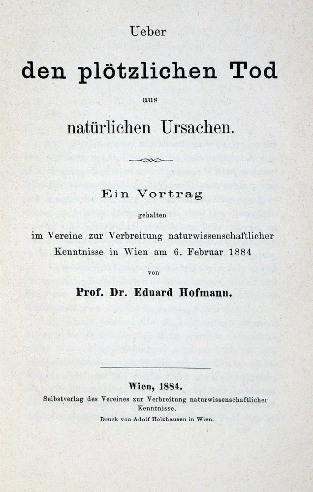 Große Abbildung Nr.1: 128-1855 Hofmann,E.: (Medizin)
