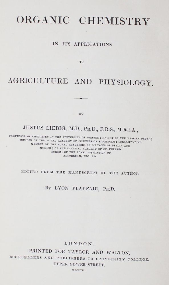 Große Abbildung Nr.1: 128-186 Liebig,J.v.: (ZZRückgänge Sgl. Prof. Büttner Teil 1 und 2)
