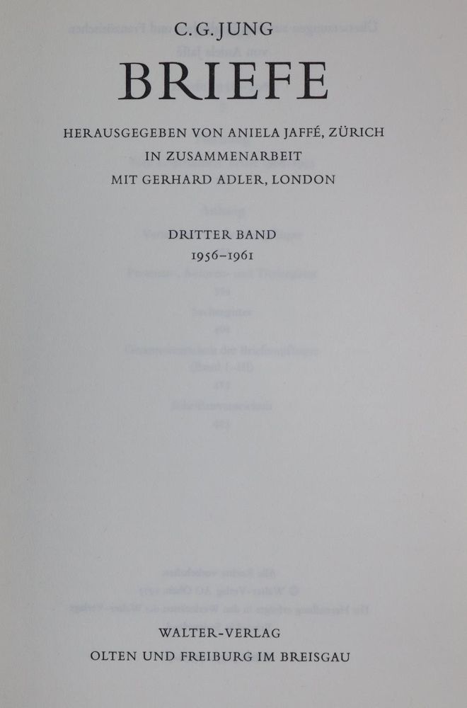 Große Abbildung Nr.1: 128-1876 Jung,C.G.: (Medizin, Psychologie)