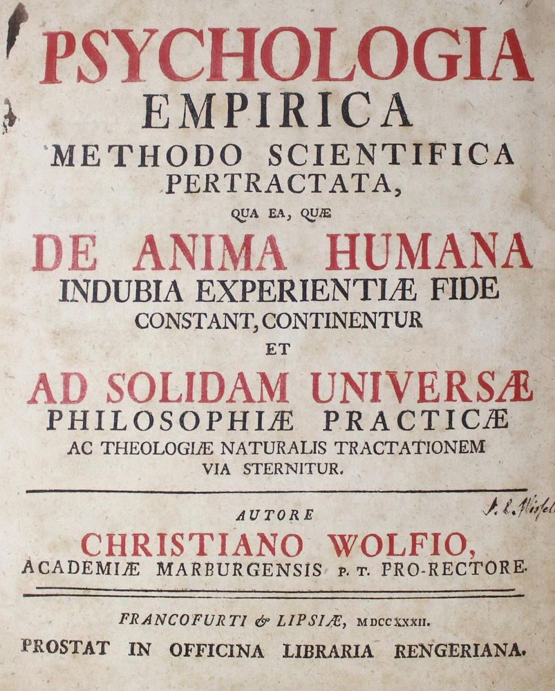 Große Abbildung Nr.1: 128-1879 Wolf(f),C.: (Medizin, Psychologie)