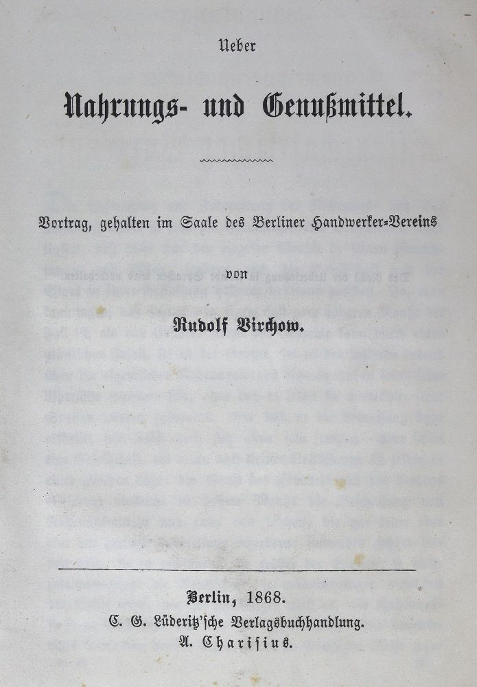 Große Abbildung Nr.1: 128-1893 Virchow,R.: (Medizin)