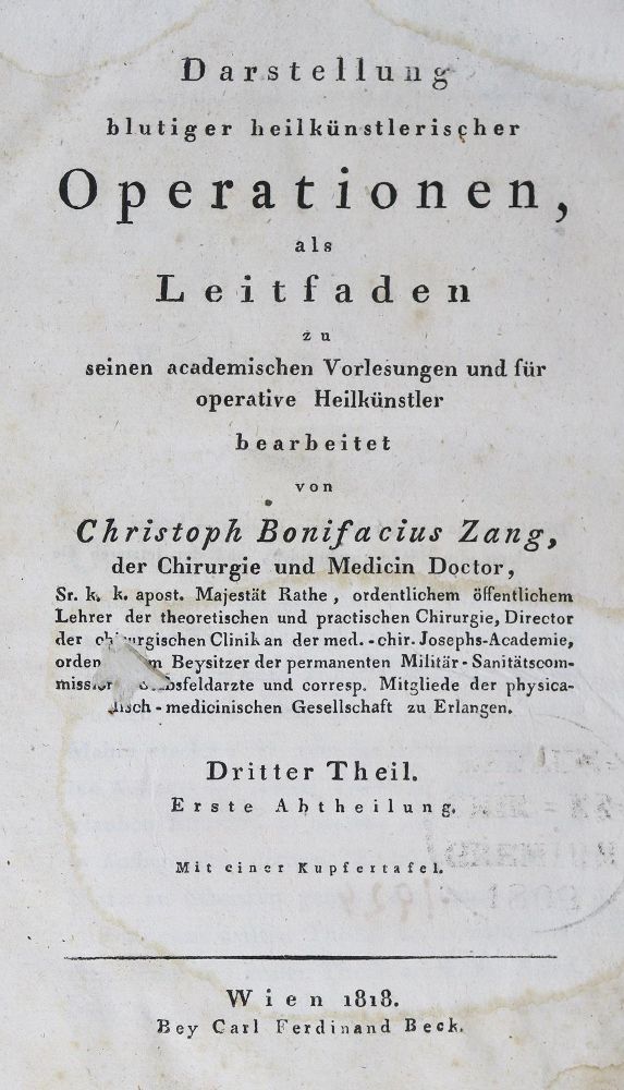 Große Abbildung Nr.3: 128-1895 Zang,C.B.: (Medizin)