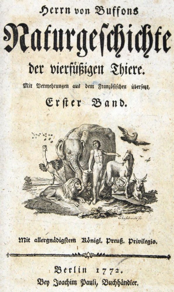 Große Abbildung Nr.1: 128-1931 Buffon,(G.L.L.)de.: (Zoologie, Pferde)