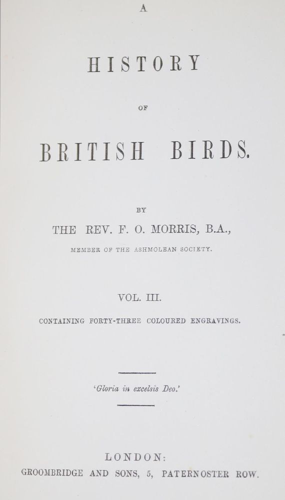 Große Abbildung Nr.1: 128-1945 Morris,F.O.: (Zoologie, Vögel)