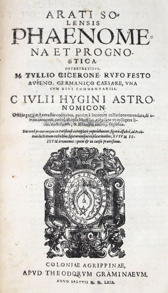 Große Abbildung Nr.1: 128-2015 Aratus Solensis.: (Verschiedene Gebiete - Varia, Astronomie)