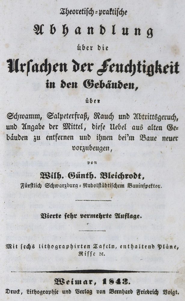 Große Abbildung Nr.2: 128-2027 Bleichrodt,W.G.: (Verschiedene Gebiete - Varia, Bauwesen)