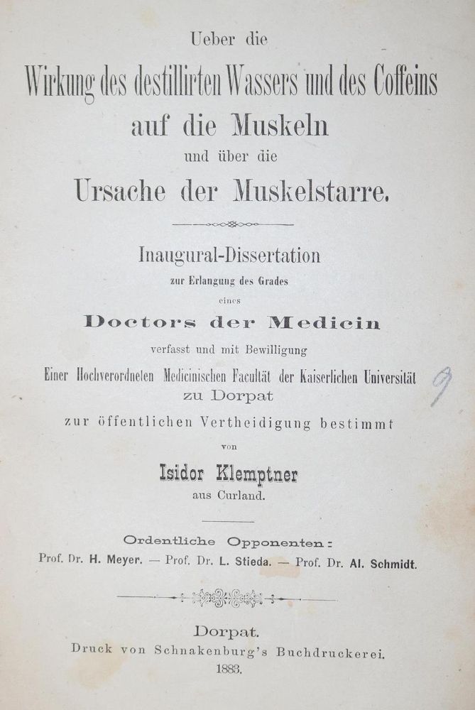 Große Abbildung Nr.21: 128-203 Munk,P. u. E.Leyden.: (ZZRückgänge Sgl. Prof. Büttner Teil 1 und 2)