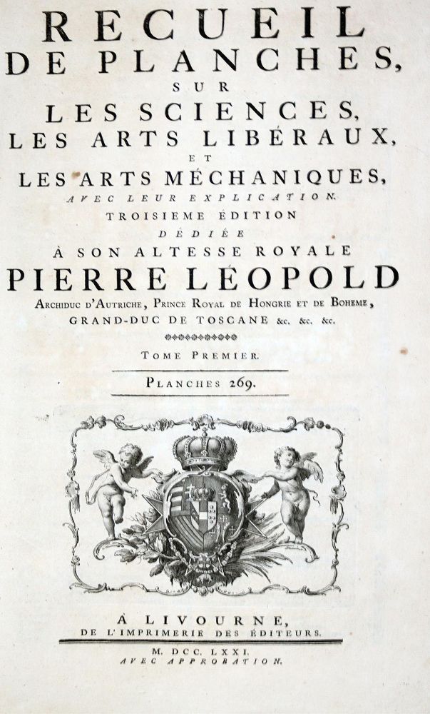 Große Abbildung Nr.1: 128-2043 Diderot,D. u. J.d'Alembert.: (Verschiedene Gebiete - Varia)