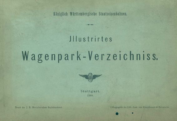 Große Abbildung Nr.2: 128-2048 Königlich Württembergische Staatseisenbahnen.: (Verschiedene Gebiete - Varia, Eisenbahn, Württemberg)