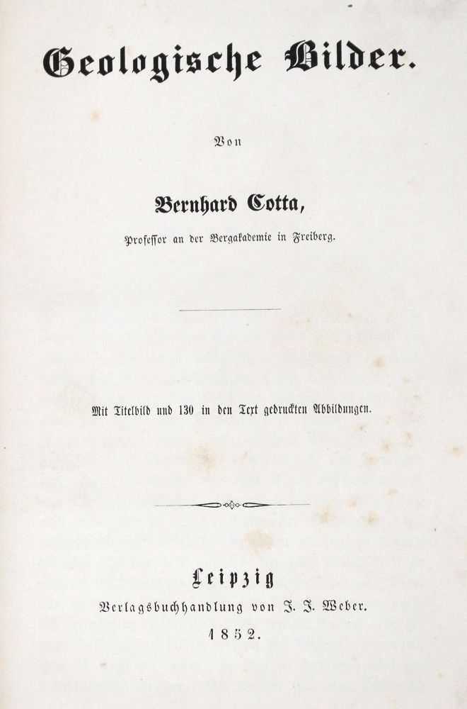 Große Abbildung Nr.2: 128-2053 Fraas,O.: (Verschiedene Gebiete - Varia, Geologie - Mineralogie u. Paläontologie)
