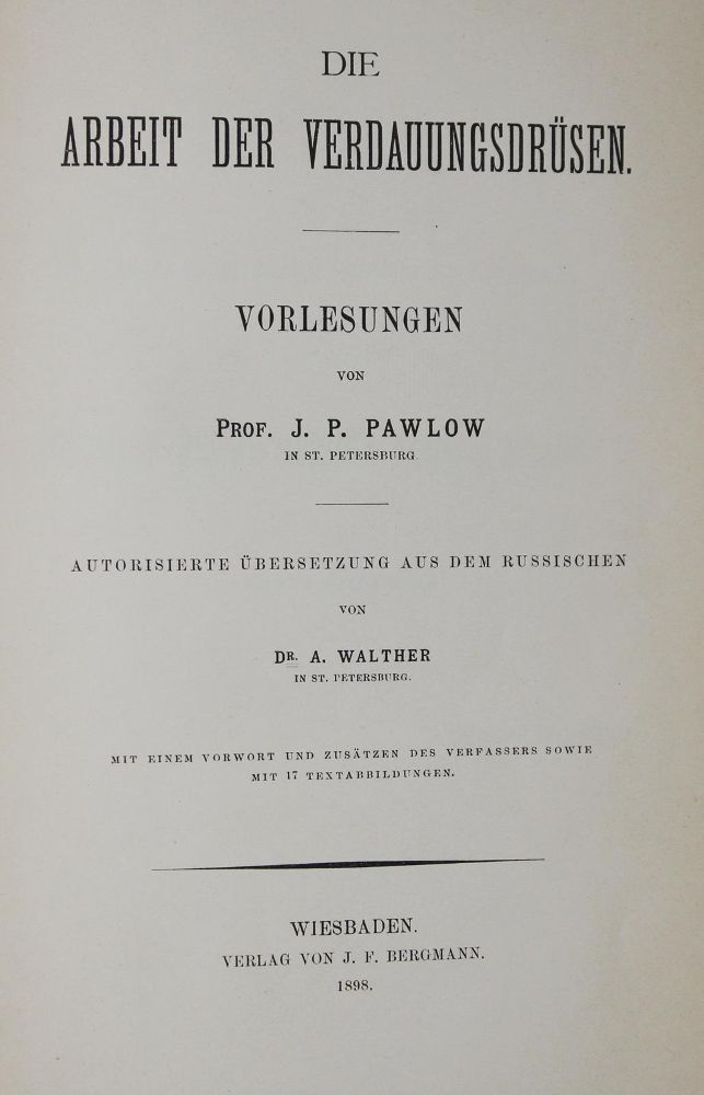 Große Abbildung Nr.1: 128-206 Pawlow,J.P.: (ZZRückgänge Sgl. Prof. Büttner Teil 1 und 2)