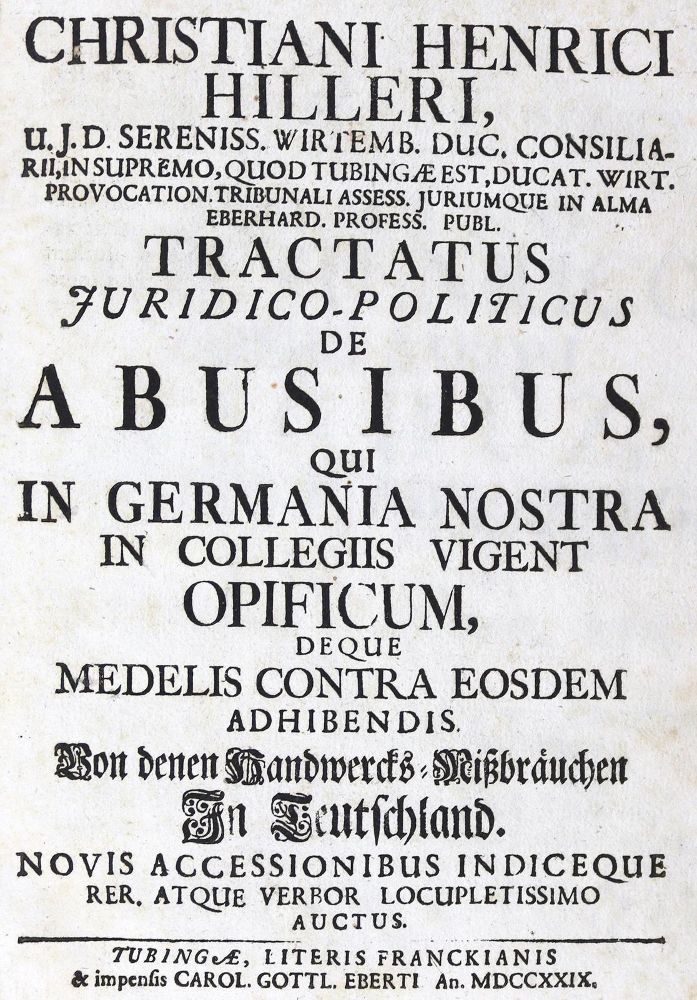 Große Abbildung Nr.1: 128-2062 Hiller,C.H.: (Verschiedene Gebiete - Varia, Handwerk, Einband)