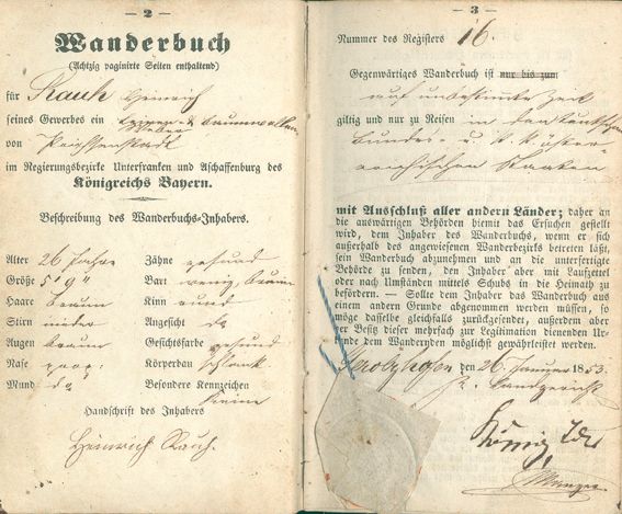 Große Abbildung Nr.1: 128-2063 Wanderbücher.: (Verschiedene Gebiete - Varia, Handwerk)