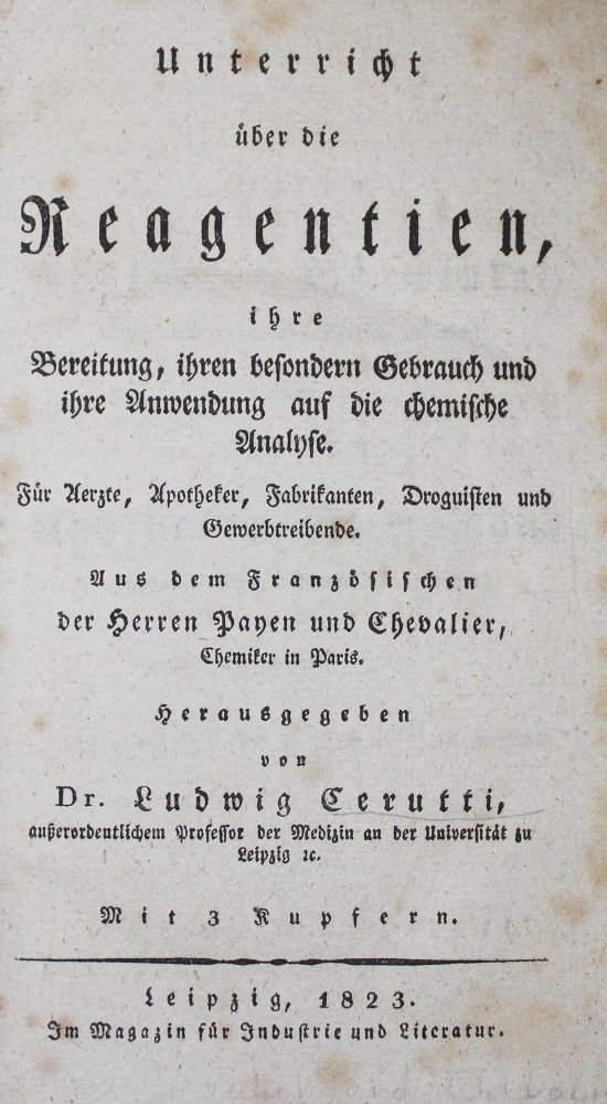 Große Abbildung Nr.1: 128-207 Payen,(A.) u. (J.B.A.)Cheval(l)ier.: (ZZRückgänge Sgl. Prof. Büttner Teil 1 und 2)