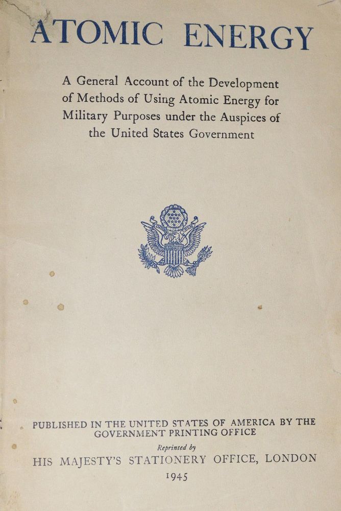 Große Abbildung Nr.1: 128-2072 Smyth,H.D.: (Verschiedene Gebiete - Varia, Manhattan Project)