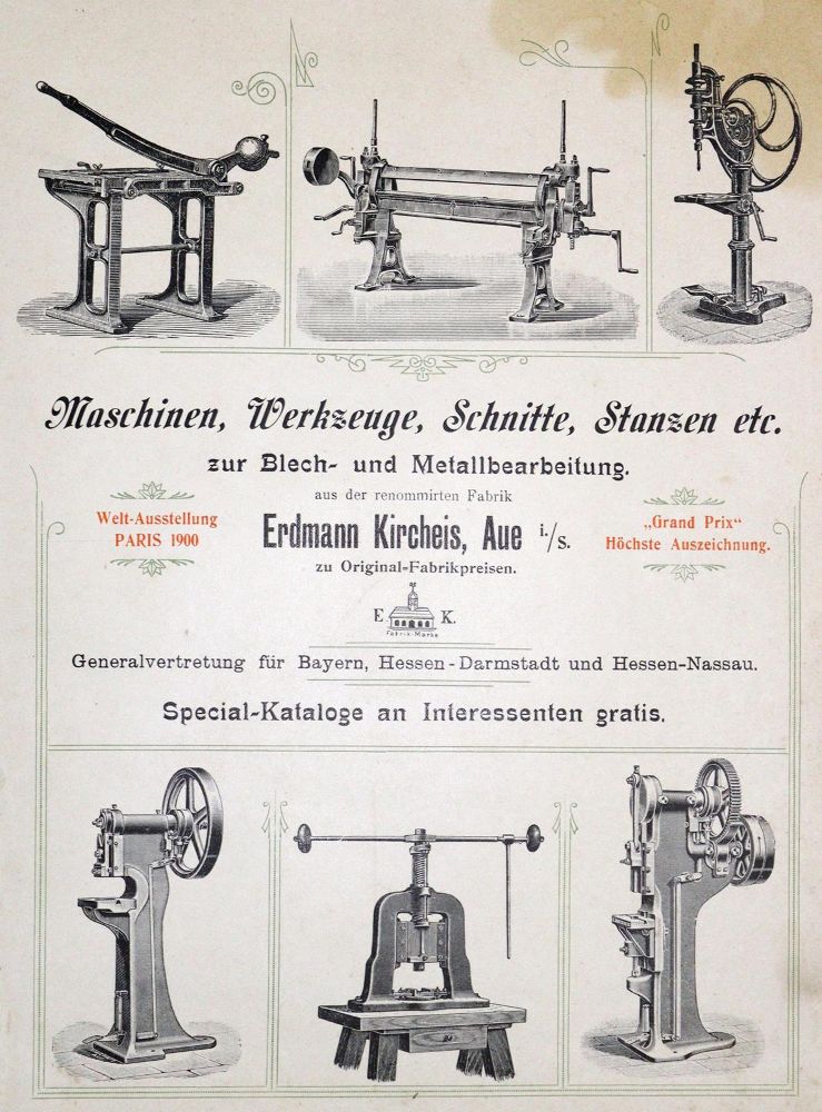 Große Abbildung Nr.2: 128-2074 Maschinen und Werkzeuge.: (Verschiedene Gebiete - Varia)