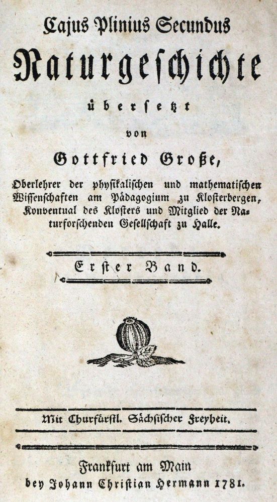 Große Abbildung Nr.1: 128-2098 Plinius Secundus,C.: (Verschiedene Gebiete - Varia)