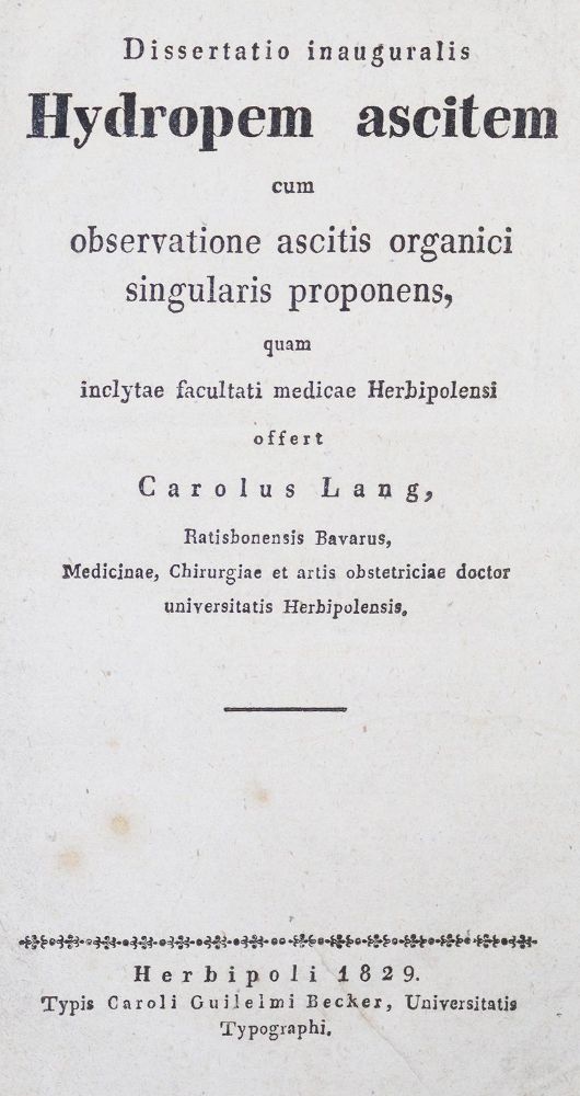 Große Abbildung Nr.1: 128-21 Dissertationen.: (Aus der Sammlung Professor Dr.Dr.Johannes Büttner Teil 1)
