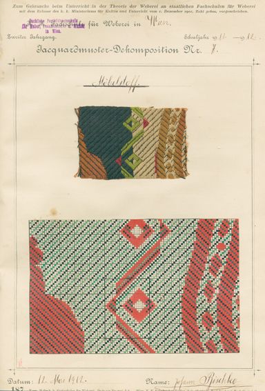 Große Abbildung Nr.1: 128-2112 Musterbuch: (Verschiedene Gebiete - Varia, Textil)