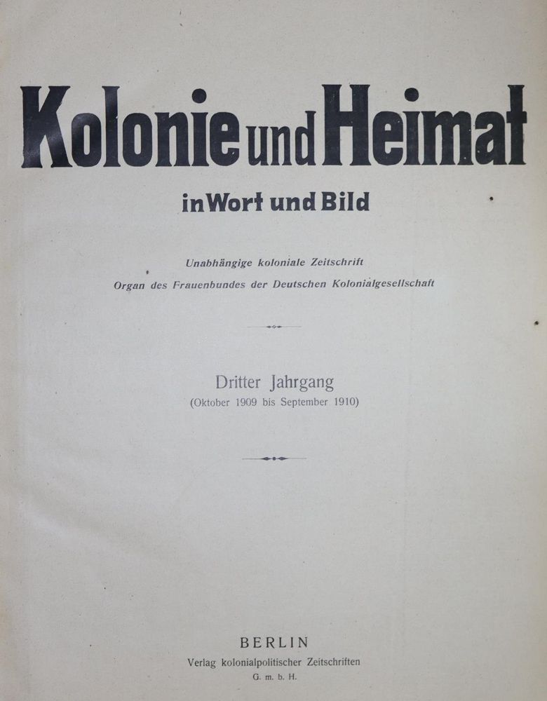 Große Abbildung Nr.1: 128-2123 Sammlung: (Afrika, Kolonien)