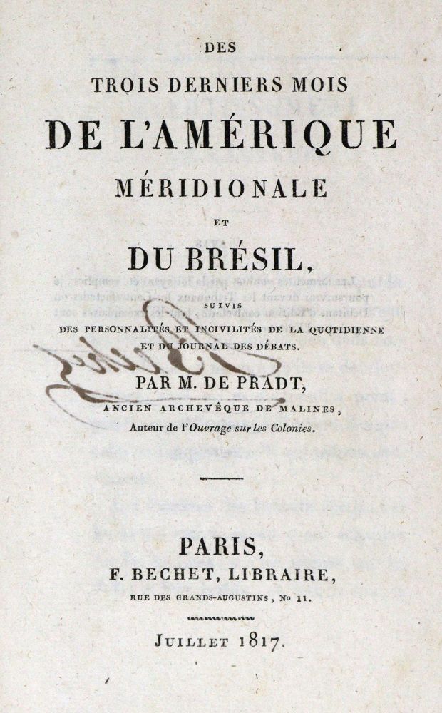 Große Abbildung Nr.1: 128-2132 Pradt,D.G.F. de R. de.: (Amerika, Brasilien)