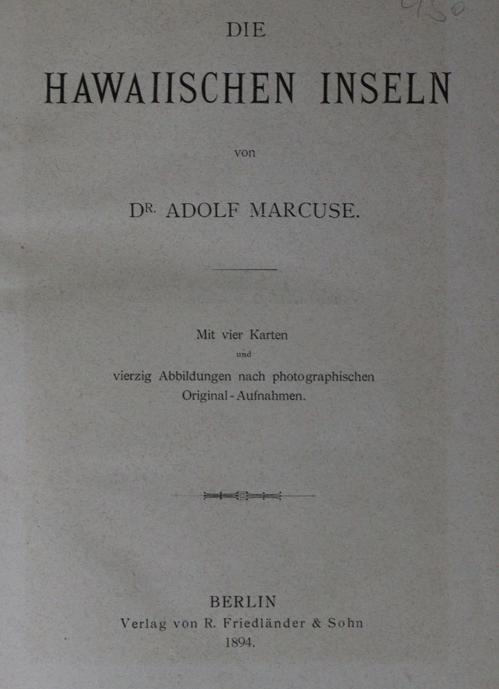 Große Abbildung Nr.2: 128-2137 Marcuse,A.: (Amerika, Hawaii)
