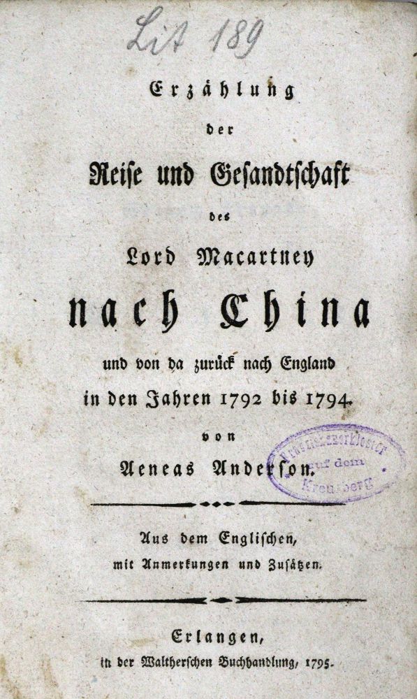 Große Abbildung Nr.1: 128-2156 Anderson,A.: (Asien, China)