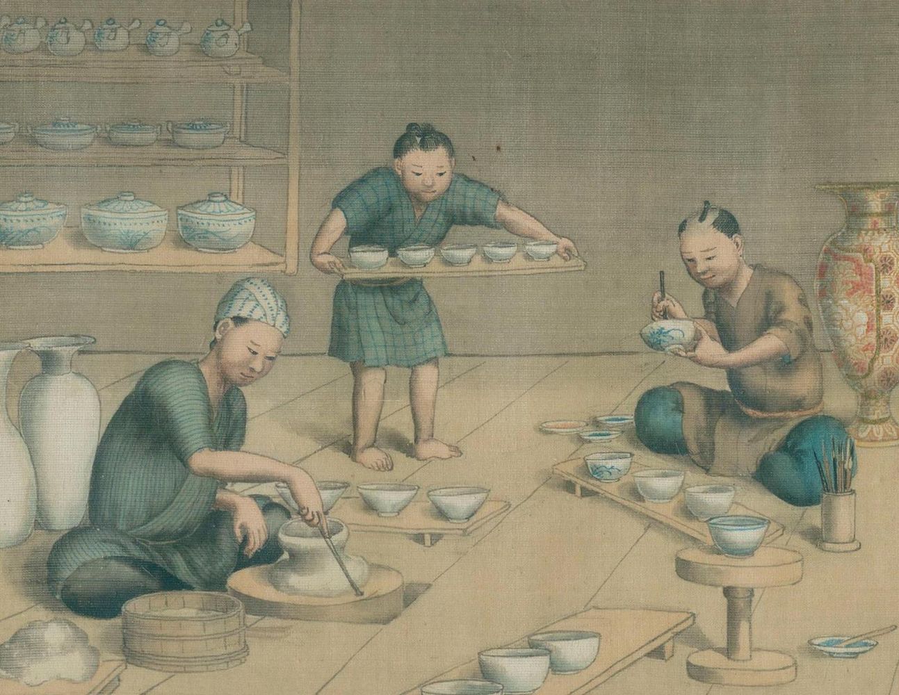 Große Abbildung Nr.1: 128-2163 Japanisches Leporello: (Asien, Japan)