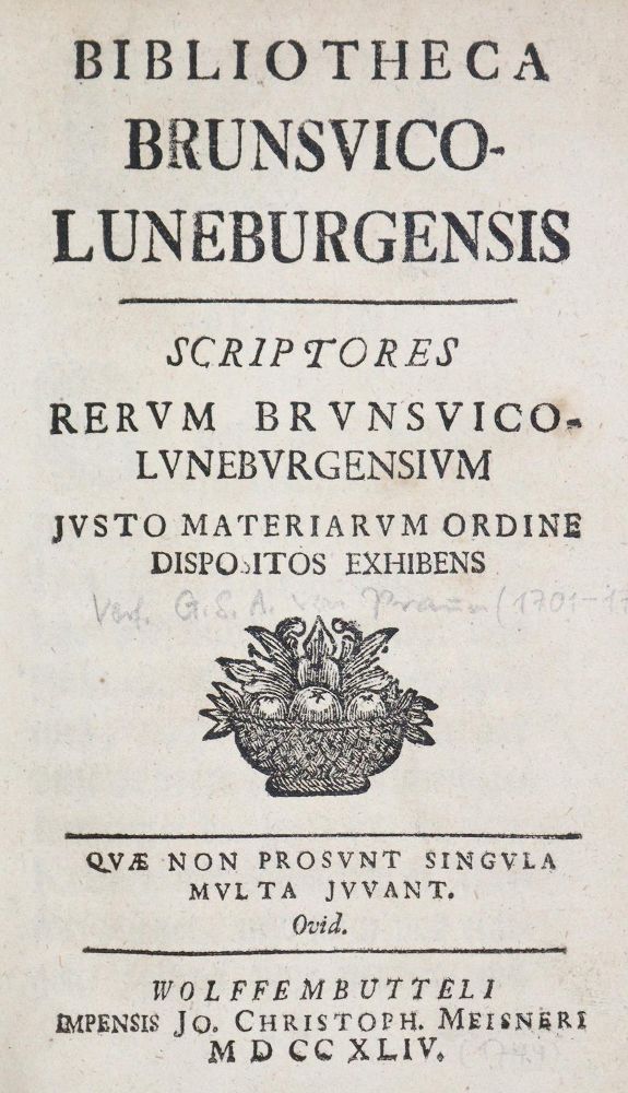 Große Abbildung Nr.1: 128-2218 (Praun,G.S.A.v.).: (Deutschland, Braunschweig)