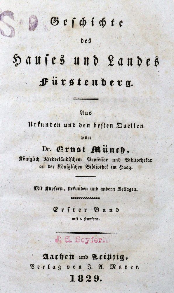 Große Abbildung Nr.1: 128-2240 Münch,E.: (Deutschland, Fürstenberg)