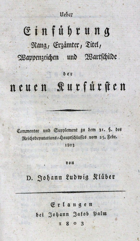 Große Abbildung Nr.1: 128-2260 Klüber,J.L.: (Deutschland)