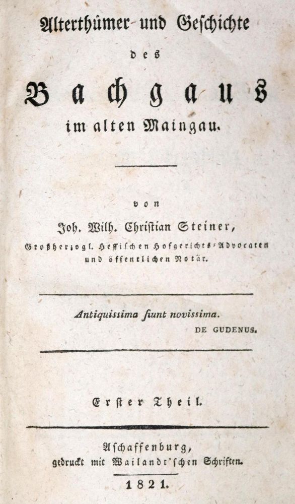 Große Abbildung Nr.1: 128-2270 Steiner,J.W.C.: (Deutschland, Maingau)