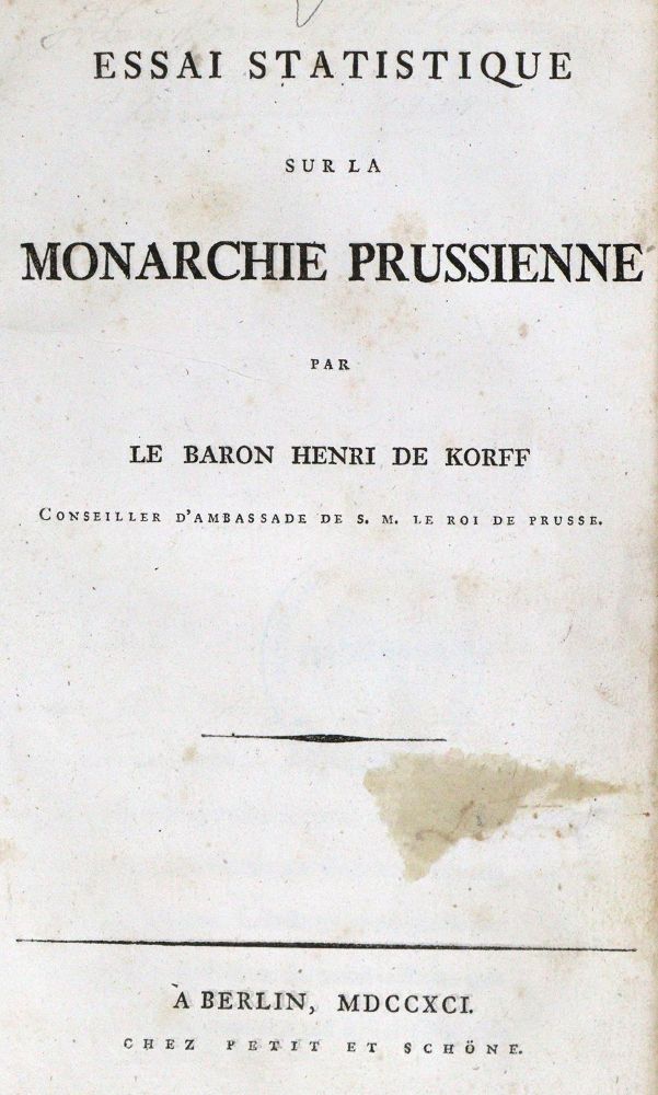 Große Abbildung Nr.1: 128-2294 Korff,H.U.C.v.: (Deutschland, Preussen)