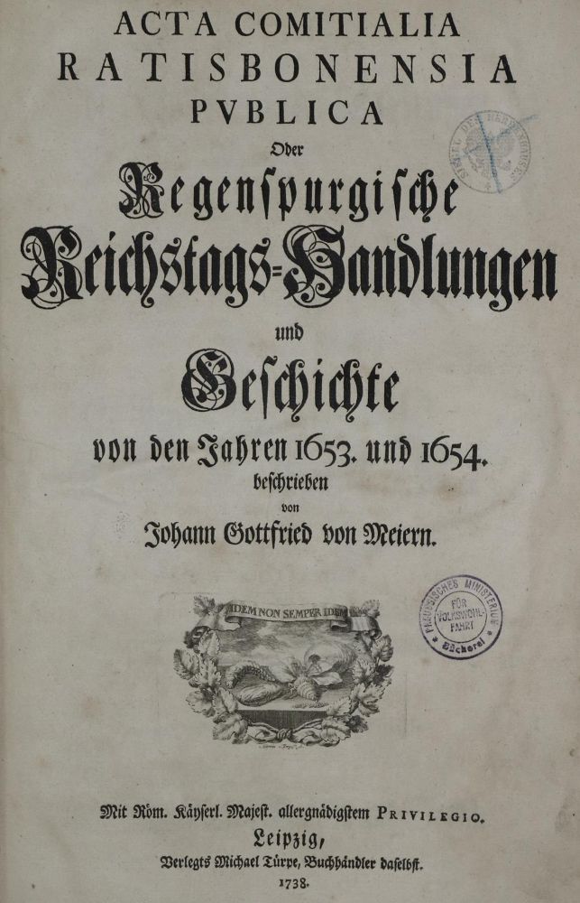 Große Abbildung Nr.1: 128-2297 Meiern,J.G.v.: (Deutschland, Regenburg)