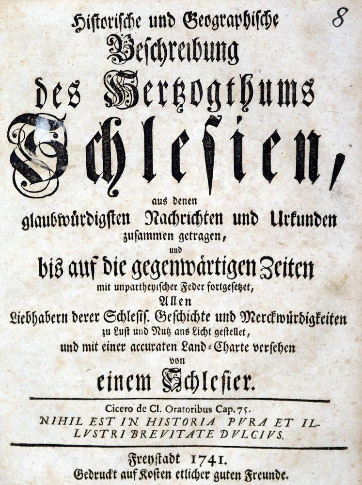 Große Abbildung Nr.1: 128-2328 Historische und geographische Beschreibung: (Deutschland, Schlesien)