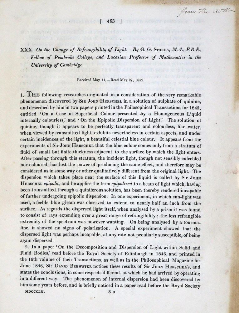 Große Abbildung Nr.2: 128-233 Stokes,G.G.: (ZZRückgänge Sgl. Prof. Büttner Teil 1 und 2)