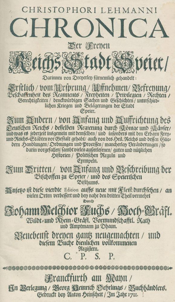 Große Abbildung Nr.1: 128-2333 Lehmann,C.: (Deutschland, Speyer)