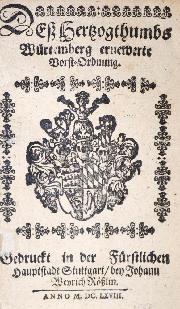 Große Abbildung Nr.2: 128-2349 Forstordnung.: (Deutschland, Württemberg)
