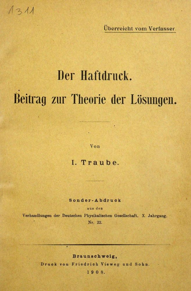 Große Abbildung Nr.1: 128-236 Traube,I.: (ZZRückgänge Sgl. Prof. Büttner Teil 1 und 2)
