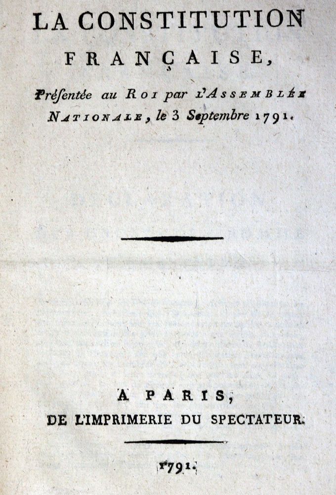 Große Abbildung Nr.1: 128-2380 La constitution française.: (Frankreich)