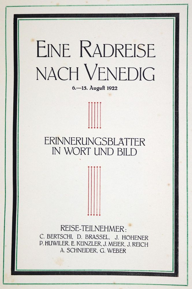 Große Abbildung Nr.1: 128-2418 Huwiler,P. u.a.: (Italien, Venedig, Fahrrad)