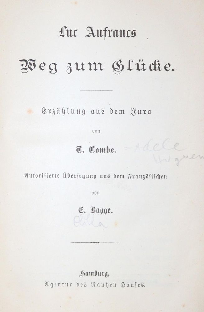 Große Abbildung Nr.1: 128-2440 Combe,T. (d.i. A.Huguenin).: (Schweiz)